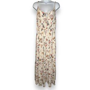 Abercrombie & Fitch Cream Floral Maxi Dress Long Tall